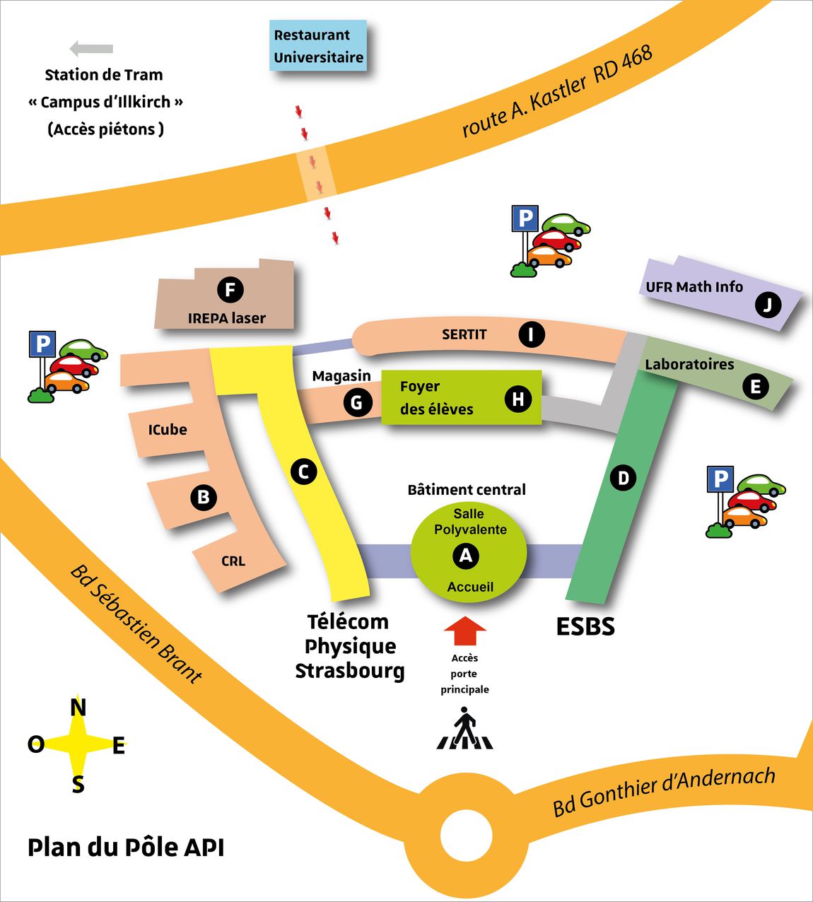 plan du Pôle API