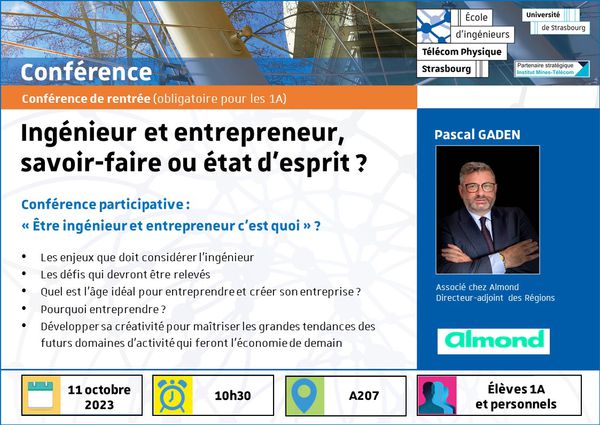 Affiche conférence de rentrée